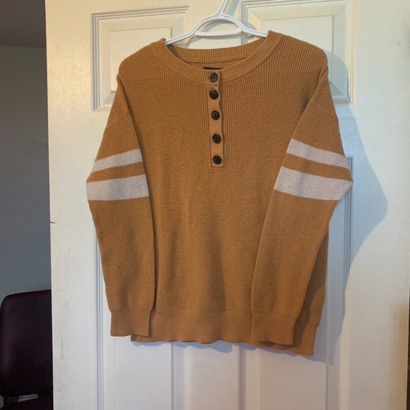 American Eagle Knit Ringer Sweater - Picture 1 of 4